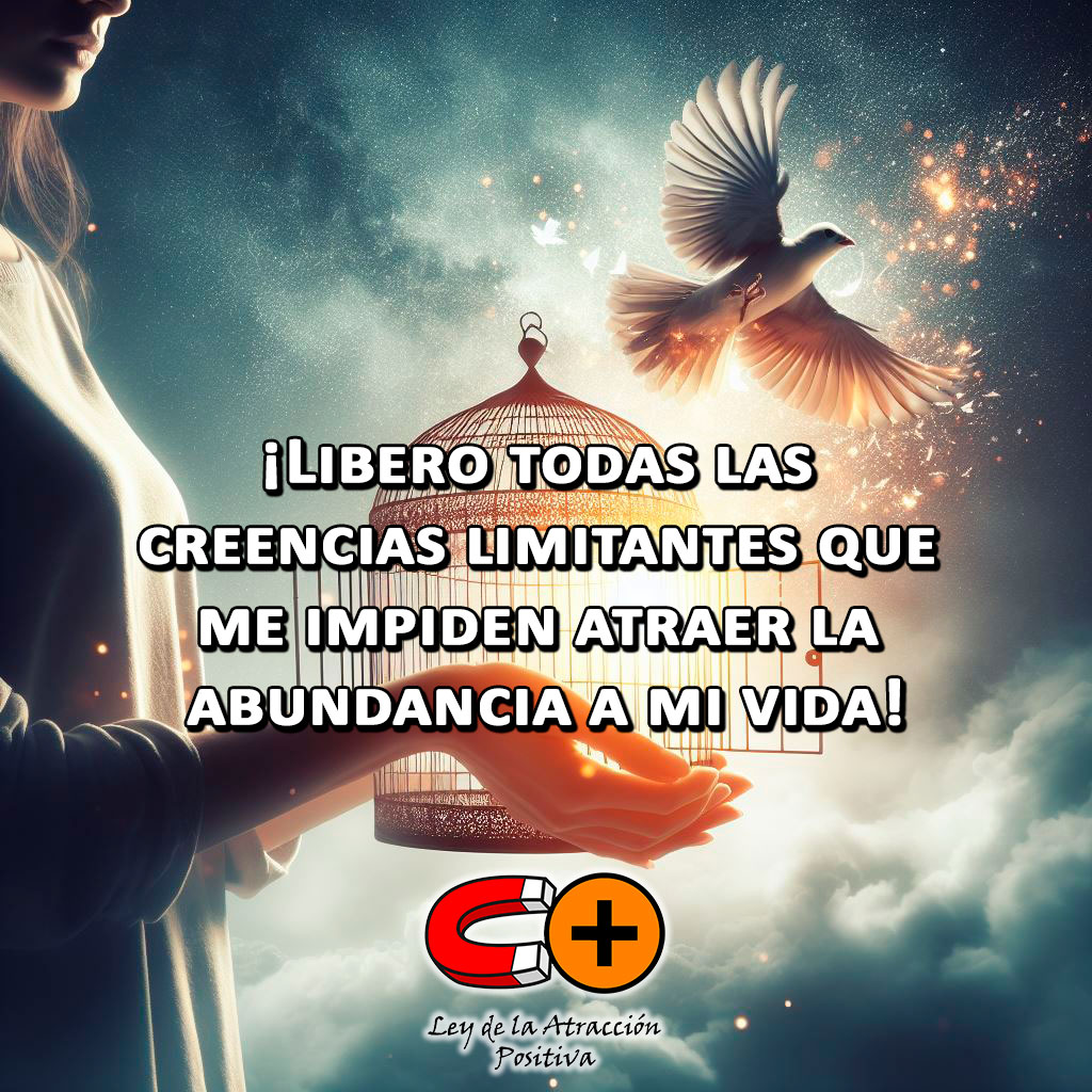 No se puede Atraer Abundancia con una Mente Condicionada: Libero todas las creencias limitantes que me impiden atraer la abundancia a mi vida.