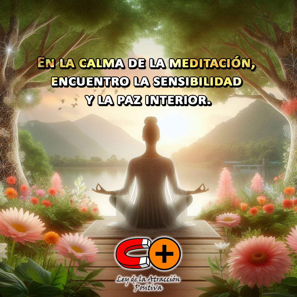 La Meditación nos Hace más Sensibles: En la calma de la meditación, encuentro la sensibilidad y la paz interior.