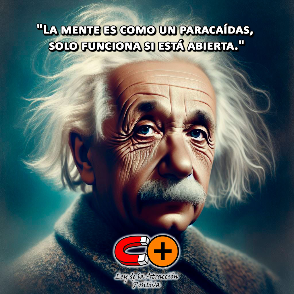 Sabiduría de Einstein: "La mente es como un paracaídas, solo funciona si está abierta"