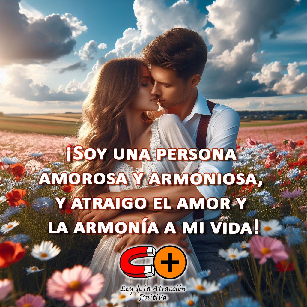 Meditación para Atraer el Amor: "Soy una persona amorosa y armoniosa, y atraigo el amor y la armonía a mi vida".